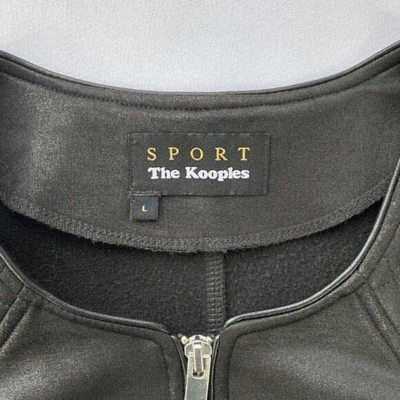 SPORT THE KOOPLES BLACK QUILTED ZIP JACKET - L - Picture 7 of 11
